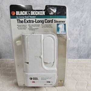 Black & Decker-Extra Long Cord S12 Travel Steamer w/240V Adapter